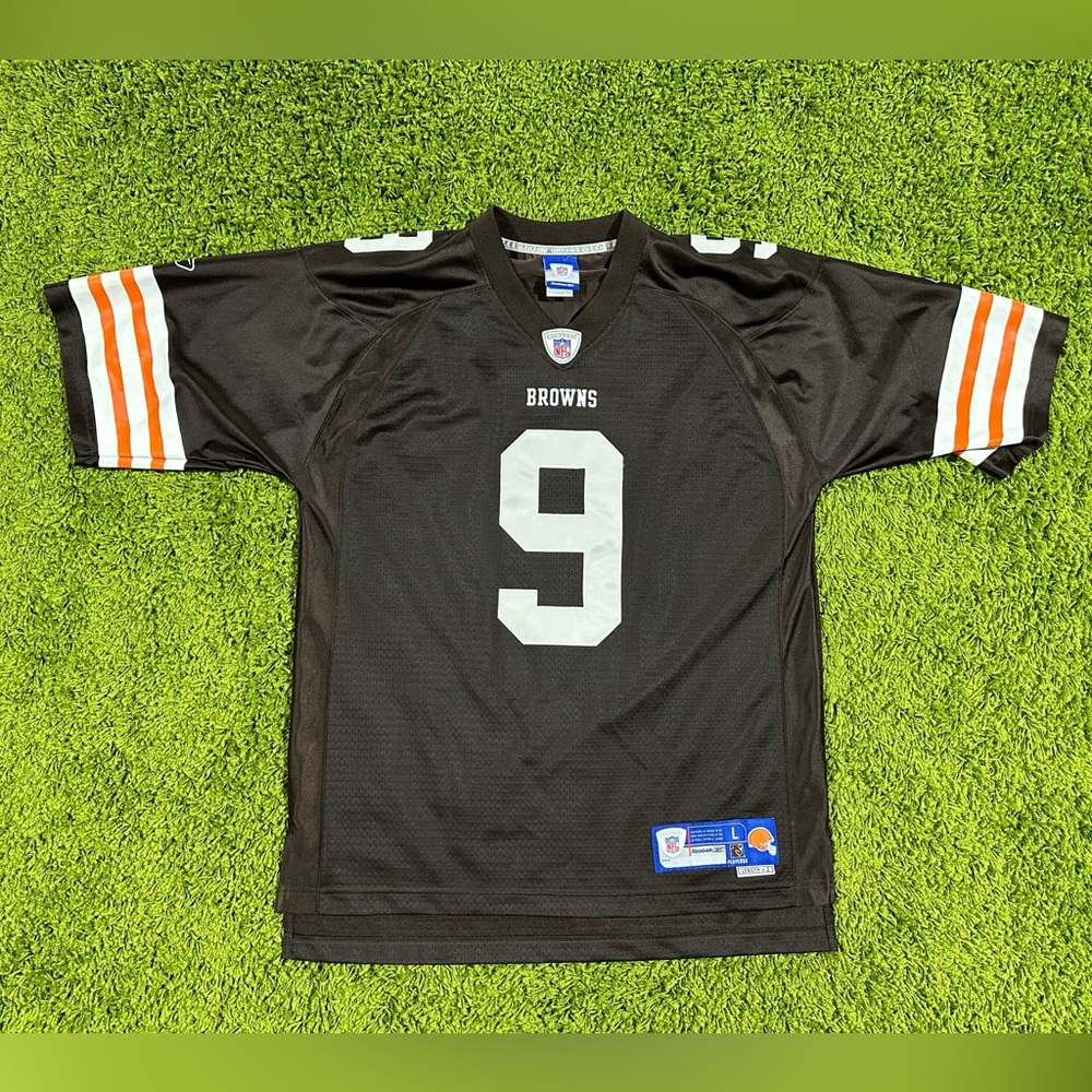 Cleveland Browns Charlie Frye Reebok Football Jersey Size L #9 Brown